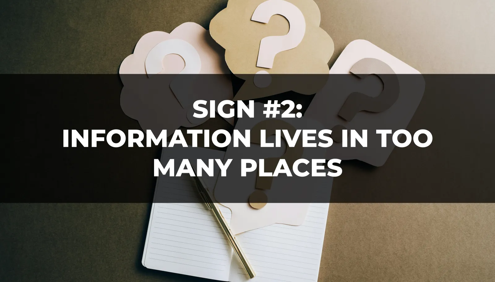 Information Lives in Too Many Places